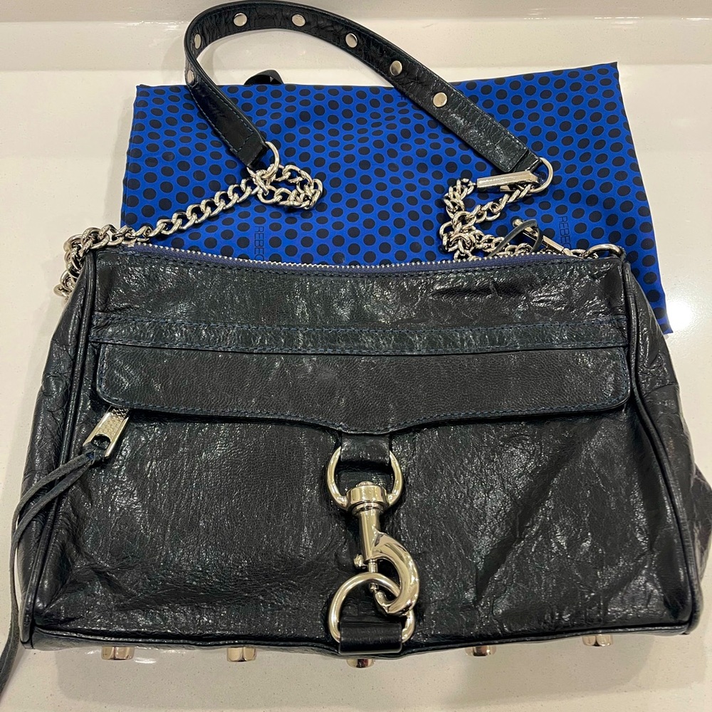 Rebecca Minkoff, Crossbody bag, Navy color, Soft leather